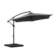 Detailed information about the product 3M Outdoor Umbrella Cantilever Grey With Base