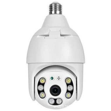 3MP 2K Camera With E27 Socket Wireless PTZ Security Camera Auto Motion Tracking Two-Way Audio Night Vision Tuya 360 Degree Panoramic WiFi IP Camera