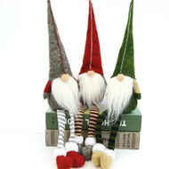 Detailed information about the product 3Pcs Christmas Gnome Plush Decor Long Legs Rudolph Doll Christmas Boys Girls Gift Hotel Mall Window Decoration