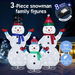 3pcs Christmas Snowman Family Figures 3D Decorations LED Lights Xmas Decor Home Outdoor Garden Yard Holiday Display Ornaments. Available at Crazy Sales for $199.98