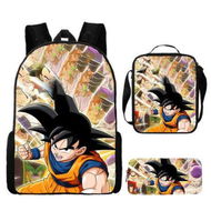 Detailed information about the product 3pcs Dragon Ball Cartoon Backpack Set Travel Backpack 43cm Multi-Function Daypack Large Capacity Shoulder Bag for Daily Life Christmas Birthday Gifts