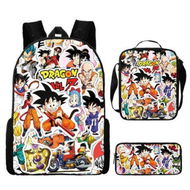 Detailed information about the product 3pcs Dragon Ball Cartoon Backpack Set Travel Backpack 43cm Multi-Function Daypack Large Capacity Shoulder Bag for Daily Life Christmas Birthday Gifts