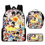 Detailed information about the product 3pcs Dragon Ball Cartoon Backpack Set Travel Backpack 43cm Multi-Function Daypack Large Capacity Shoulder Bag for Daily Life Christmas Birthday Gifts