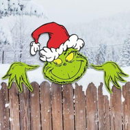 Detailed information about the product 3PCS Grinchs Fence Peeker,Grinchmas Decor for Tree,Grinchs Tree Topper for Whoville Christmas Decorations