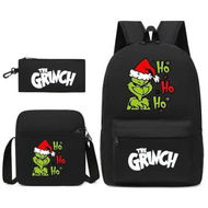 Detailed information about the product 3PCS Kids School Set Backpack Crossbody Bag Pencil Case Perfect Gift Birthdays Holidays Back to School Essentials Christmas Grinch