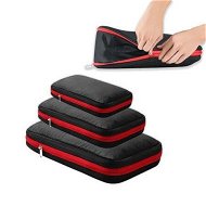 Detailed information about the product 3Pcs Packing Cubes For Travel Double Compression Pouch Luggage Organizer Storage Waterproof Bags