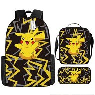 Detailed information about the product 3PCS Pokemon Pikachu Backpack Kids Shoulder Bag ShowBag Pencil Case for Teenager Kid Student