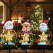 3Pcs Solar Christmas Stakes Xmas Lights Metal Garden Santa Claus Snowman Gingerbread Man Pathway Lights Decorations for Holiday Walkway Yard. Available at Crazy Sales for $34.95