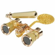 Detailed information about the product 3X25 Opera Glasses Theater Binoculars Compact with Adjustable Handle & Chain,Portable Vintage Theater Glasses Mini Binoculars (Gold)
