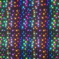 Detailed information about the product 3X6M Christmas Lights Curtain Light 960 LED RGB Remote Jingle Jollys