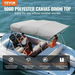 4 Bow Bimini Top Boat Cover, 900D Polyester Canopy with 1 Aluminum Alloy Frame, Waterproof and Sun Shade, Includes Storage Boot, 2 Support Poles, 4 Straps, 8'L x 54H x 91-96W, Light Grey. Available at Crazy Sales for $339.95