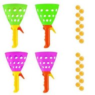 Detailed information about the product (4 Catch Launcher Baskets and 20 Balls)Toss And Catch Game, Easter Basket Stuffers Gifts Party Favors Beach Sport Toys for Kids,Outdoor Indoor Game