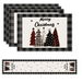 4 Christmas Placemats And 1 Table Runner,Washable Wipeable Polyester Table Runner Placemat,For Kitchen Dining Table Christmas Party Decor. Available at Crazy Sales for $14.99