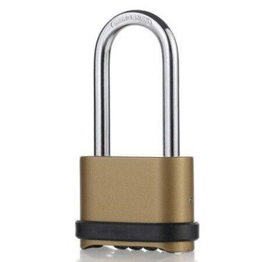 4 Digit Combination Lock Zink Alloy Padlock With Long Shackle Combo Padlock For Outdoor Use Sheds Locker Storage Unit Gym And Gate