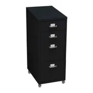 Detailed information about the product 4 Drawer Office Drawers Cabinet Black