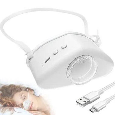 4 in 1 Anti snoring Devices, Atomization snoring Solution, Adjustable Wind Force for Better Sleep, Suitable for All Nose Shapes, White