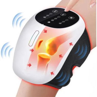 4 in 1 Cordless Knee Massager with Red Light, Heating and Vibration, Portable Massager for Knee Home Use