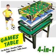 Detailed information about the product 4-in-1 Games Table - Air Hockey / Pool / Foosball / Table Tennis