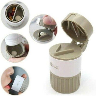 4 In 1 Pill Cutter Medicine Crusher Grinder Grinder Splitter