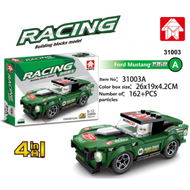 Detailed information about the product 4 IN 1 Race Car Building Block Small Compatible With Brand 2020 Mini Truck Brick