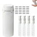 4-in-1 Refillable Travel Dispenser Bottles,Portable Refillable Organizer with Pump for Carry on Flight Accessories Vacation Essentials (White). Available at Crazy Sales for $14.99