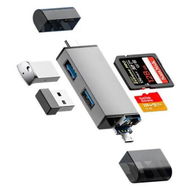 Detailed information about the product 4 in 1 SD Card Reader for iPhone, Memory Card Reader Support SD TF Card, SD Card Adapter for Android Phone Laptop