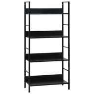 Detailed information about the product 4-Layer Book Shelf Black 60x27.6x124.5 cm Engineered Wood