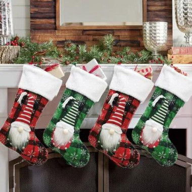 4 Pack Grinch Christmas Ugly Stockings Christmas Decorations Grinches Decor Ornaments Holiday Home Indoors