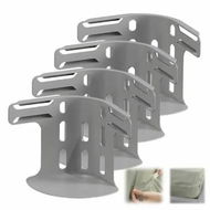 Detailed information about the product 4 Pack Locking Bed Sheet Holders,Sheet Holder,Secures Sheets Firmly in Place,Heavy Duty Panel Holder,Easy One-Time Installation Color Grey