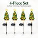 4 Pack Solar Christmas Tree Stake Lights LED Outdoor Garden Lawn Pathway Decorations Festive Lights. Available at Crazy Sales for $49.99