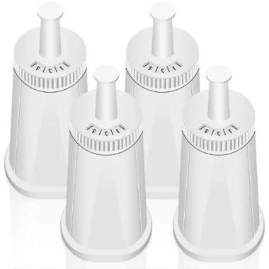 4-Pack Water Filters Replacement for Breville Espresso Machines, compatible with Touch Bes880,Barista Pro BES878,Oracle Touch BES990,Oracle BES980,Dual Boiler BES920 Bambino ClaroSwiss Sage