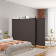 Detailed information about the product 4-Panel Room Divider Brown 698x180 Cm Fabric