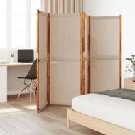 Detailed information about the product 4-Panel Room Divider Taupe 280x180 cm