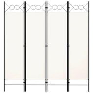 Detailed information about the product 4-Panel Room Divider White 160x180 Cm