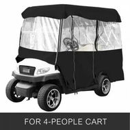 Detailed information about the product 4 Passenger Golf Cart Cover Driving Enclosure Waterproof Person Roll-up Door