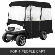 Detailed information about the product 4 Passenger Golf Cart Cover Driving Enclosure Waterproof Roll-up Door