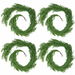 4 Pcs Artificial Norfolk Pine Garlands,Real Touch Winter Pine Garland, Green Artificial Greenery Garland for Table,Mantle,Wall,Indoor,Outdoor Christmas Decorations (1.8M/6 FT). Available at Crazy Sales for $49.99