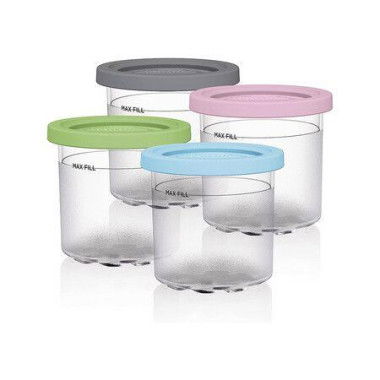 4 Pcs Compatible With Ninja NC299AMZ And NC300s Series Creami Ice Cream Makers BPA Free