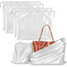 4 Pcs Dust Bags for Handbags, 60cm x 50cm Dust Cover Bag for Handbags Purses Cloth Shoes, Silk Daily Travel Storage Pouch Dustproof Drawstring Bag, White. Available at Crazy Sales for $17.95