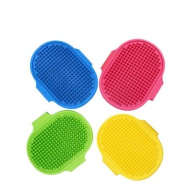 4 PCS New Grooming Pet Shampoo Brush Soothing Massage Rubber Bristles Curry Comb for Dogs And Cats Washing