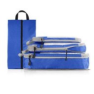 Detailed information about the product 4 pcs Pack Travel Luggage Compression Bags - Lightweight, Dustproof, and Versatile Storage Organizers Color Blue