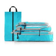 Detailed information about the product 4 pcs Pack Travel Luggage Compression Bags - Lightweight, Dustproof, and Versatile Storage Organizers Color Sky Blue