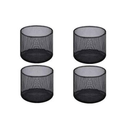 4 PCS Round Mesh Aquatic Plant Grow Bags PVC Mesh Plant Pots Reusable Pond Planters