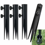 Detailed information about the product 4 Pcs Steel Torch Stakes,Garden Stakes for Outdoor Lights,Metal Ground Spike Replacement Stakes for Solar Lights Live Flame Torches