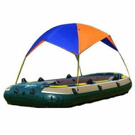 Detailed information about the product 4 Persons Waterproof UV Protection Folding Inflatables Boat Awning Top Cover with 4 D Shaped Buckles Inflatable Kayak Awning Canopy Camping