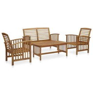 Detailed information about the product 4 Piece Garden Lounge Set Solid Acacia Wood