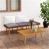 Detailed information about the product 4 Piece Garden Lounge Set with Cushions Solid Wood Acacia