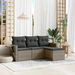4 Piece Garden Sofa Set with Cushions Grey Poly Rattan. Available at Crazy Sales for $449.95
