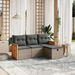 4 Piece Garden Sofa Set with Cushions Grey Poly Rattan. Available at Crazy Sales for $399.95