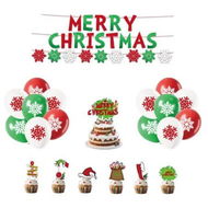 Detailed information about the product 4 Piece Set Grinch Christmas Party Decoration Cake Toppers Themed Flag Balloons Ideal For Christmas Parties And Festive Events